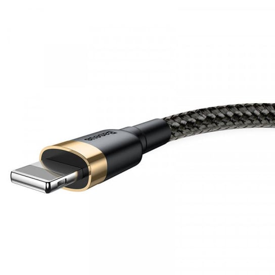 Baseus Cafule Cable - Kabel połączeniowy USB do Lightning, 1.5 A, 2 m (złoty/czarny) Ringke