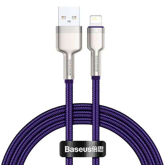 Baseus Cafule Metal Data kabel USB - Lightning 2,4 A 1 m fioletowy (CALJK-A05) Baseus