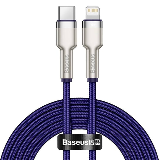 Baseus Cafule Metal Data kabel USB Typ C - Lightning 20 W Power Delivery 2 m fioletowy (CATLJK-B05) Baseus