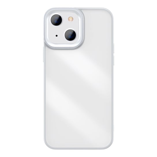 Baseus Crystal Phone Case pancerne etui do iPhone 13 z żelową ramką szary (ARJT000313) Baseus