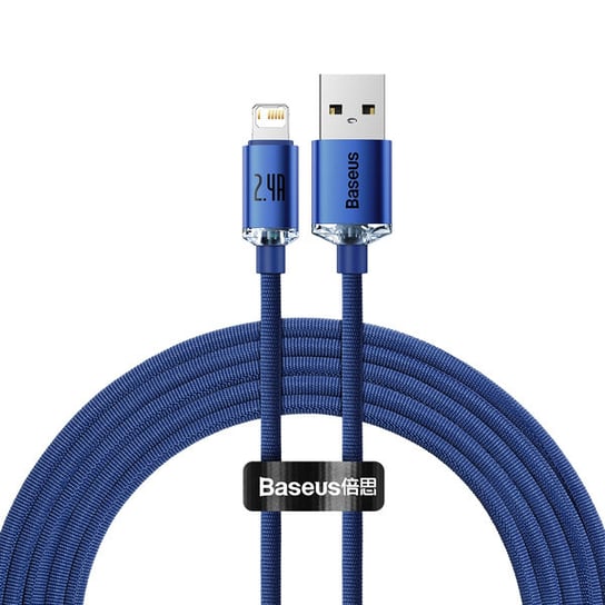 Baseus Crystal Shine Kabel USB - Lightning do Apple iPhone iPad AirPods 2m 2.4A Baseus