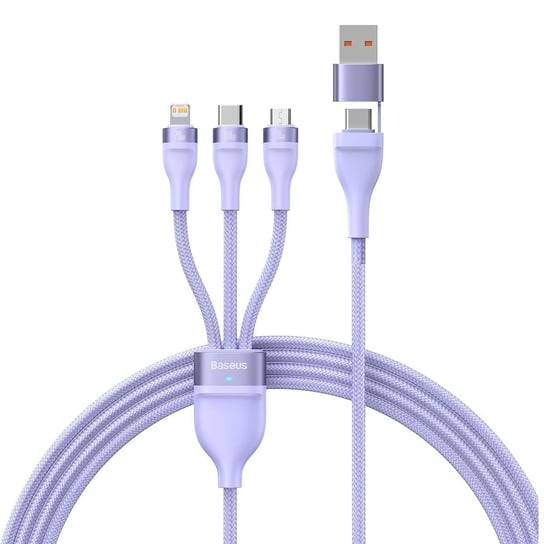 Baseus Flash Series Ii Kabel Usb Typ C / Usb Typ A - Usb Typ C / Lightning / Micro Usb 100 W 1,2 M Baseus