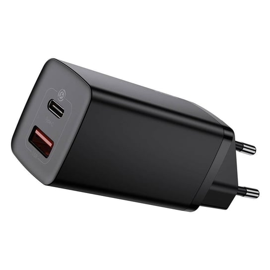 Baseus GaN2 Lite szybka ładowarka sieciowa 65W USB / USB Typ C Quick Charge 3.0 Power Delivery (azotek galu) czarny (CCGAN2L-B01) Baseus