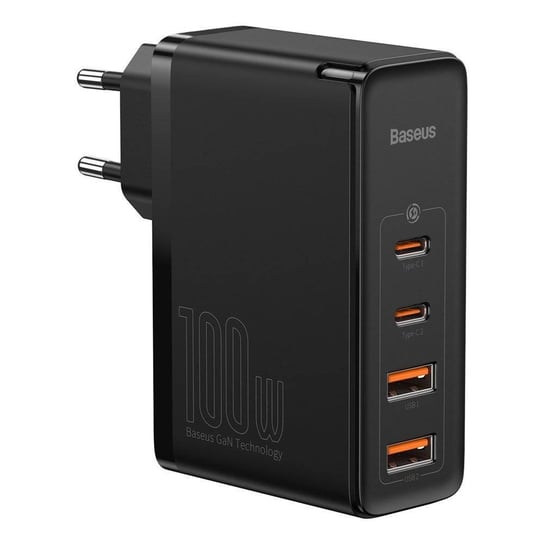Baseus GaN2 Pro szybka ładowarka sieciowa 100W USB / USB Typ C Quick Charge 4+ Power Delivery czarny (CCGAN2P-L01) Baseus