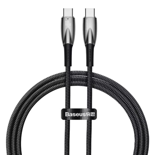 Baseus Glimmer Series kabel do szybkiego ładowania USB-C 480Mb/s PD 100W 1m czarny Baseus