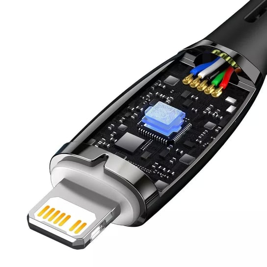 Baseus Glimmer Series kabel do szybkiego ładowania USB-C - Lightning 480Mb/s PD 20W 2m czarny Baseus