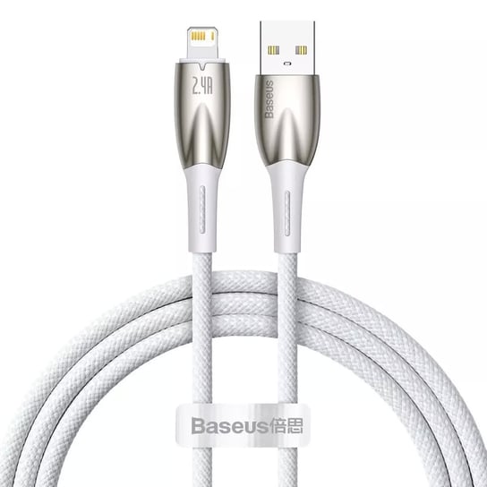 Baseus Glimmer Series kabel USB-A - Lightning 480Mb/s 2.4A 1m biały Baseus