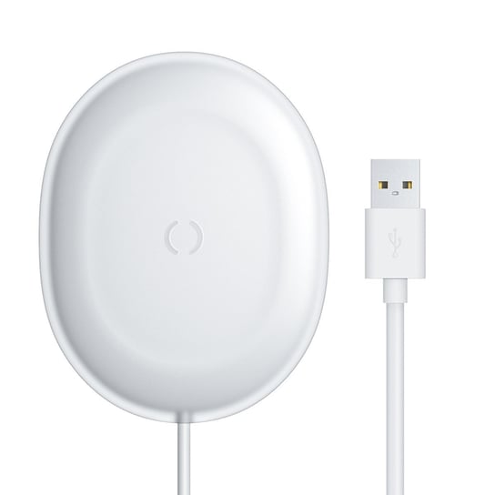 Baseus Jelly bezprzewodowa ładowarka Qi 15 W do telefonu słuchawek + kabel USB - USB Typ C biały (WXGD-02) - Biały Baseus
