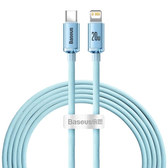 Baseus, Kabel Crystal Shine USB-C - Lightning 2,0 m 20W jasno-niebieski Baseus