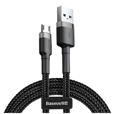 Baseus kabel Micro - USB Nylonowy 1m - Czarny EtuiStudio