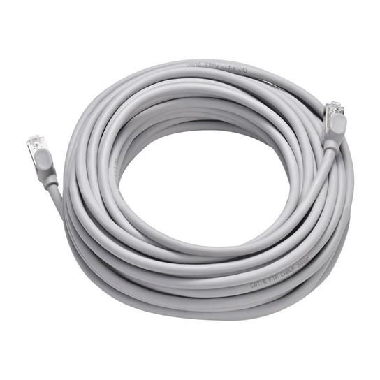 Baseus kabel przewód internetowy sieciowy Ethernet patchcord RJ45 Cat 6 UTP 1000Mbps 15 m szary (PCWL-K0G) - 15 \ Szary Baseus