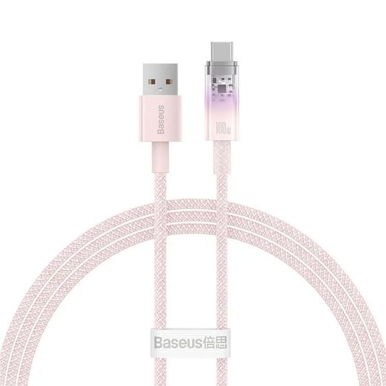 BASEUS kabel USB do Typ C Power Delivery Explorer 100W 1m różowy CATS010404 倍思