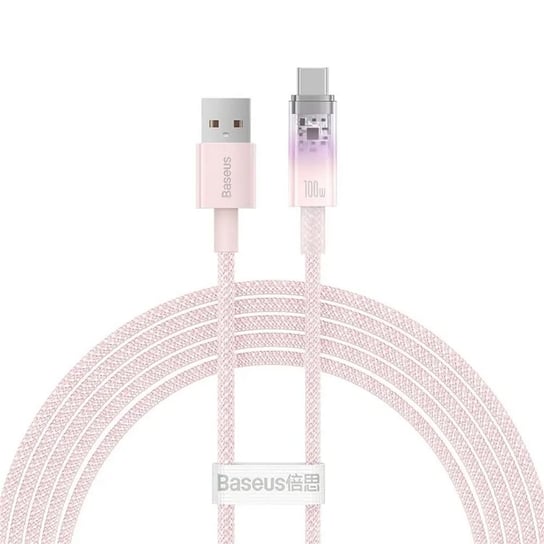 BASEUS kabel USB do Typ C Power Delivery Explorer 100W 2m różowy CATS010504 倍思