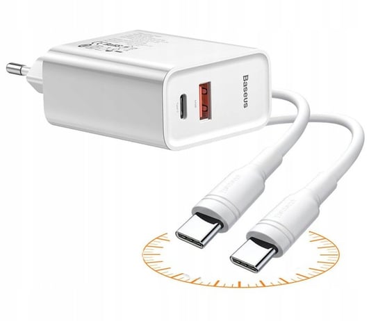 Baseus - Ładowarka + Kabel 1m PD USB-C dla Huawei Quick Charge 5A Baseus - EOL