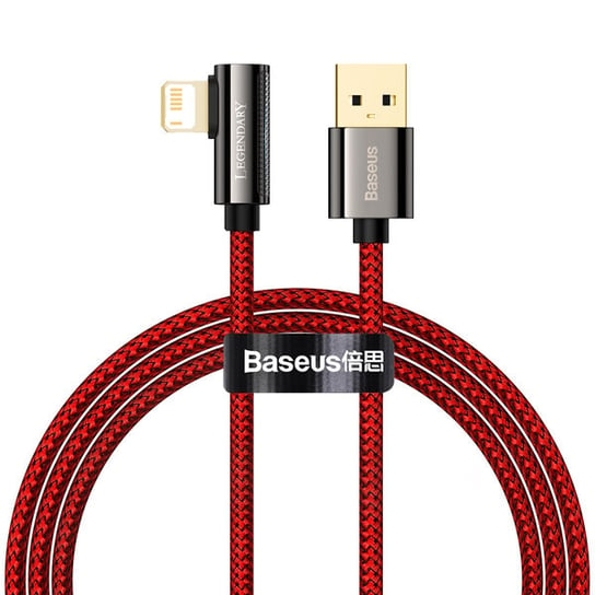Baseus Legend Series Kabel kątowy USB - Lightning 2.4A 1m z diodą LED do iPhone Baseus