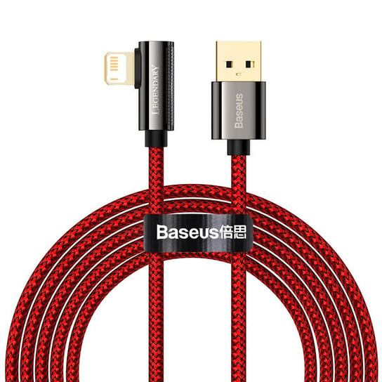 Baseus Legend Series Kabel kątowy USB - Lightning 2.4A 2m z diodą LED do iPhone 2m Baseus
