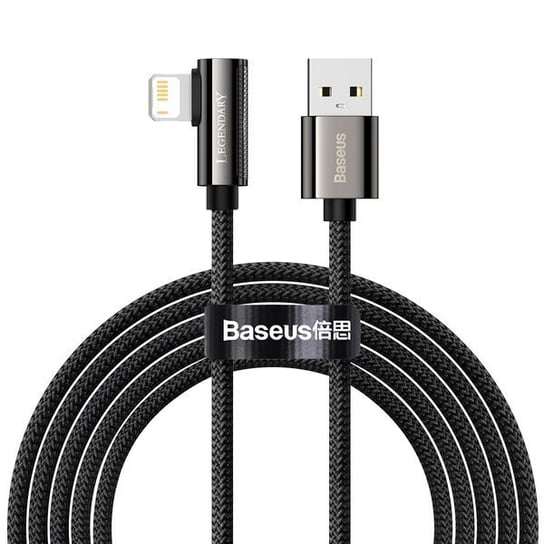 Baseus Legend Series Kabel kątowy USB - Lightning 2.4A 2m z diodą LED do iPhone Baseus