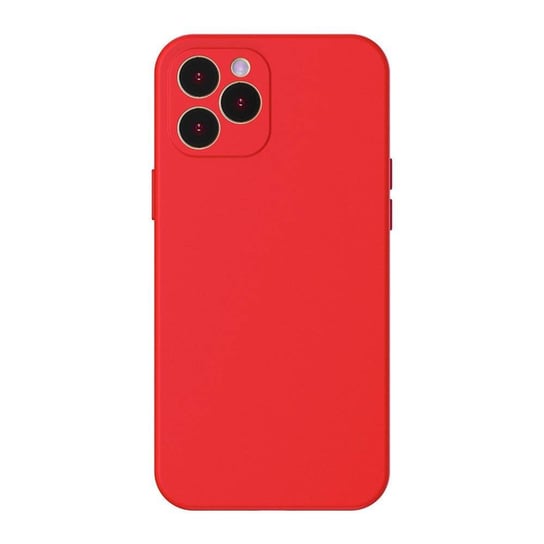 Baseus Liquid Silica Gel Case Elastyczne żelowe etui iPhone 12 Pro Czerwony (WIAPIPH61P-YT09) Baseus