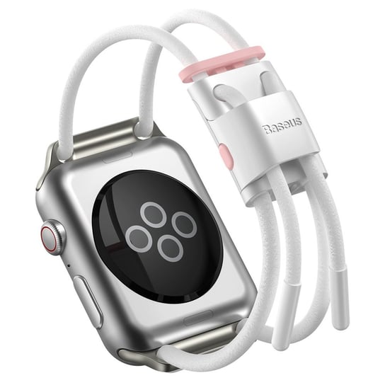 Baseus pasek opaska bransoleta do Apple Watch 42 mm / 44 mm biały (LBAPWA4-B24) - Biały Baseus