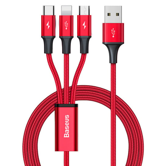 Baseus Rapid Series Kabel 3w1 USB - Micro Lightning USB-C 1.2m 3.5A Baseus