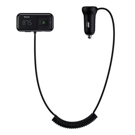 Baseus S-16 Transmiter FM Bluetooth 5.0 2x USB ładowarka samochodowa AUX MP3 TF micro SD 3,1 A czarny (CCTM-F01) Baseus