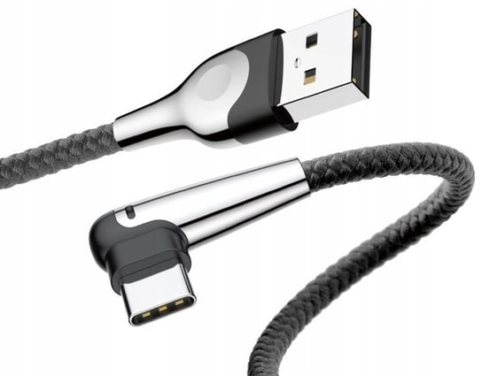 Baseus Sharp-bird Kątowy kabel USB Type-C USB-C Quick Charge 3A 100cm z diodą LED Baseus