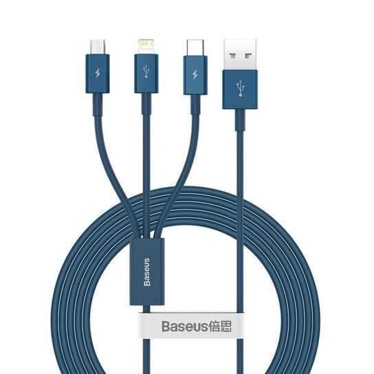 Baseus Superior Kabel 3w1 USB - USB-C Micro Lightning 3,5A Baseus
