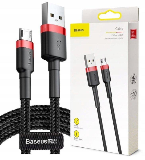 BASEUS Szybki Długi Kabel USB do micro-USB 3m 300cm do Ładowarki Telefonu Baseus