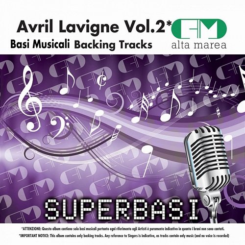 Basi Musicali: Avril Lavigne, Vol. 2 (Backing Tracks) Alta Marea