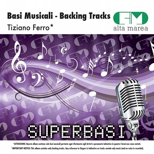 Basi Musicali: Tiziano Ferro (Backing Tracks) Alta Marea