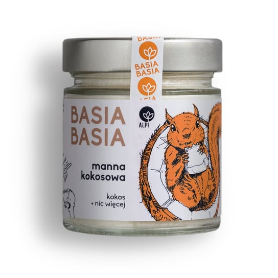 BASIA BASIA, manna kokosowa (miąższ z kokosa 100%), 210 g Basia Basia