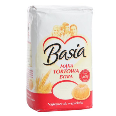 Basia, Mąka tortowa extra, typ 405, 1 kg Basia Basia