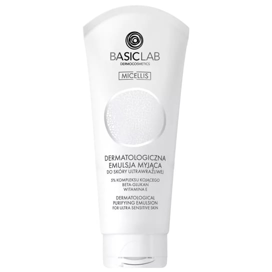 BasicLab, Dermatologiczna emulsja myjąca do skóry ultrawrażliwej | Pojemność: 100 ml BasicLab