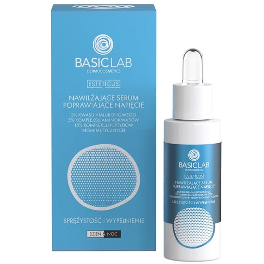 BasicLab, Nawilżające serum poprawiające napięcie, 30ml BasicLab