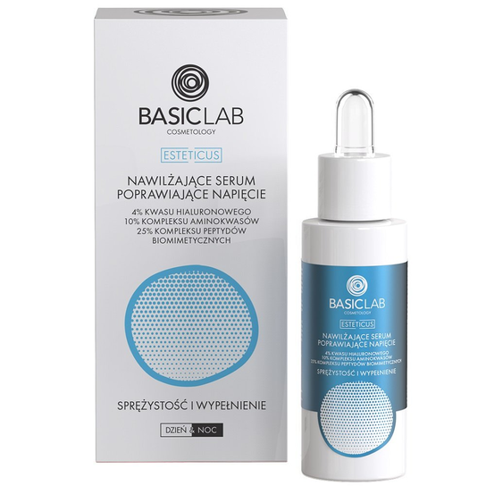 BasicLab, Nawilżające serum poprawiające napięcie, 30ml BasicLab