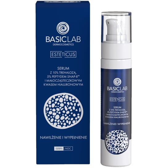 BasicLab, Odbudowujące Serum do twarzy na dzień i noc, Serum przeciwzmarszczkowe | Pojemność: 50 ml BasicLab