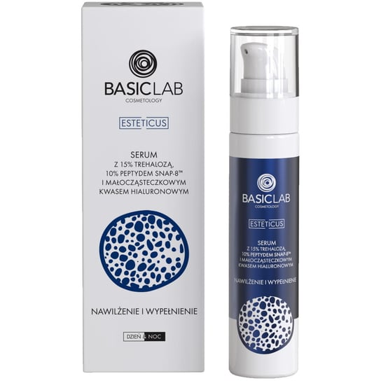 BasicLab, Przeciwzmarszczkowe serum na dzień i na noc, Serum przeciwstarzeniowe | Pojemność: 50 ml BasicLab