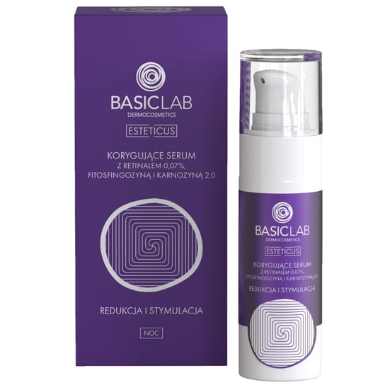 BasicLab, Serum przeciwtrądzikowe i przeciwzmarszczkowe, Redukcja niedoskonałości | Pojemność: 30 ml BasicLab