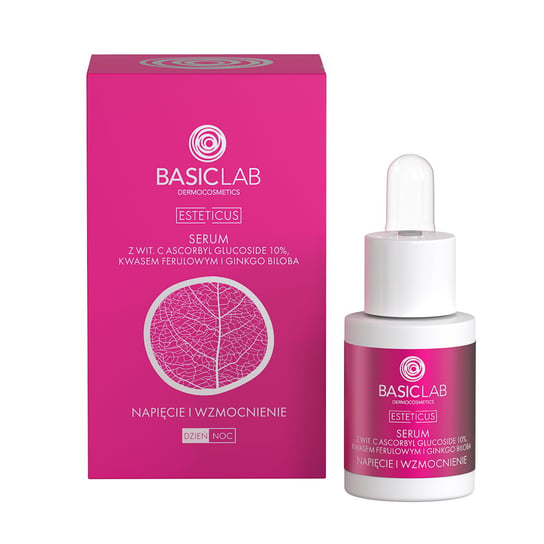 Basiclab, Serum z Witaminą C, Odmładzające serum do twarzy | Pojemność: 15 ml BasicLab