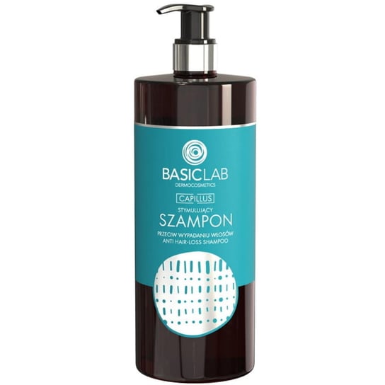 BasicLab, Szampon zapobiegający wypadaniu włosów, Duża butelka | Pojemność: 500 ml BasicLab