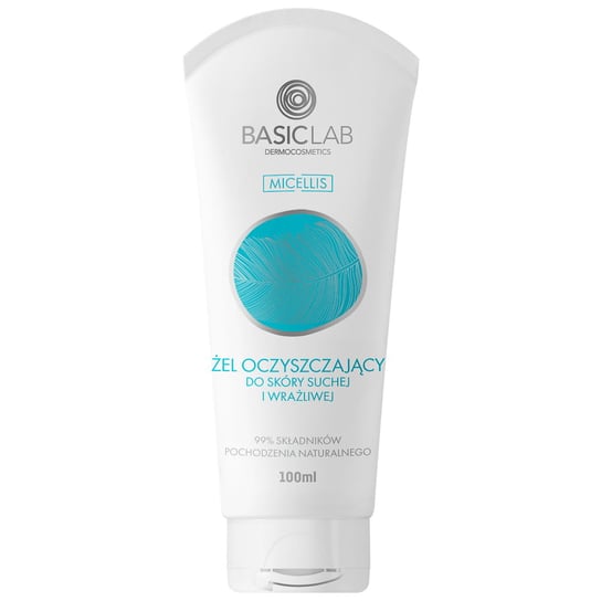BasicLab, Żel oczyszczający do twarzy do skóry suchej i wrażliwej | Pojemność: 100 ml BasicLab