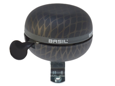 Basil, Dzwonek rowerowy, Noir bell black metallic, 60 mm Basil