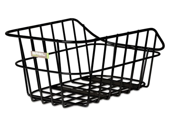 Basil, Kosz rowerowy tylny, CENTO basket, aluminiowy, czarny, 45x33x21 cm Basil
