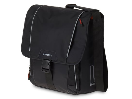 Basil, Sakwa pojedyncza, Sport Design Commuter Bag Hook-On System, black, 18L Basil