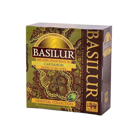 Basilur CARDAMOM czarna herbata cejlońska KARDAMON saszetki - 100 x 2 g Basilur