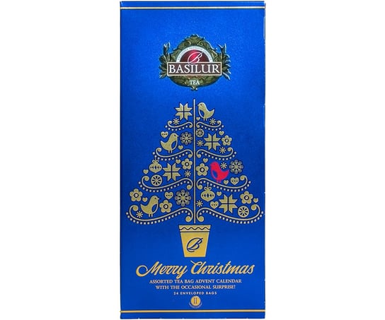 Basilur Christmas Advent Calendar Vii Zestaw Herbat Świąteczny Kalendarz Adwentowy - Saszetki 24 Szt. Basilur