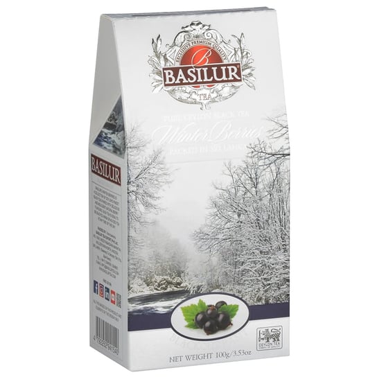BASILUR Czarna liściasta herbata z dodatkiem czarnej porzeczki, 100 g x1 Basilur