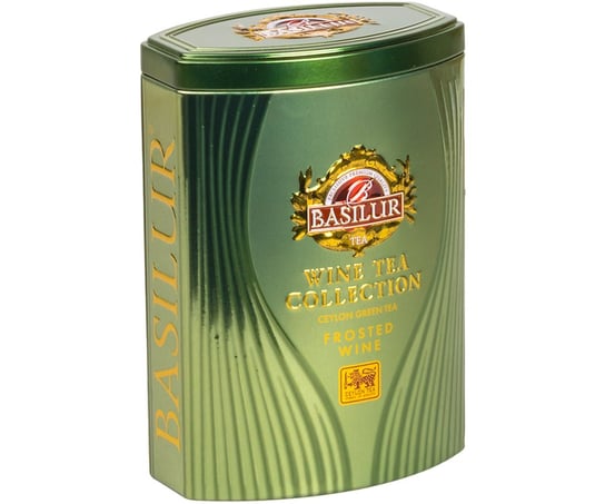 Basilur Frosted Wine Herbata Zielona Wino Lodowe Pomarańcza Morela - Liściasta W Puszce 75 G Basilur