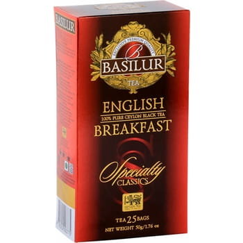 Basilur herbata cejlońska - English Breakfast 25 torebek x 2g Basilur