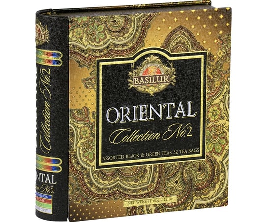 Basilur Oriental Collection No. 2 Zestaw Herbat 4 Smaki - Saszetki W Puszce 32 Szt. Basilur